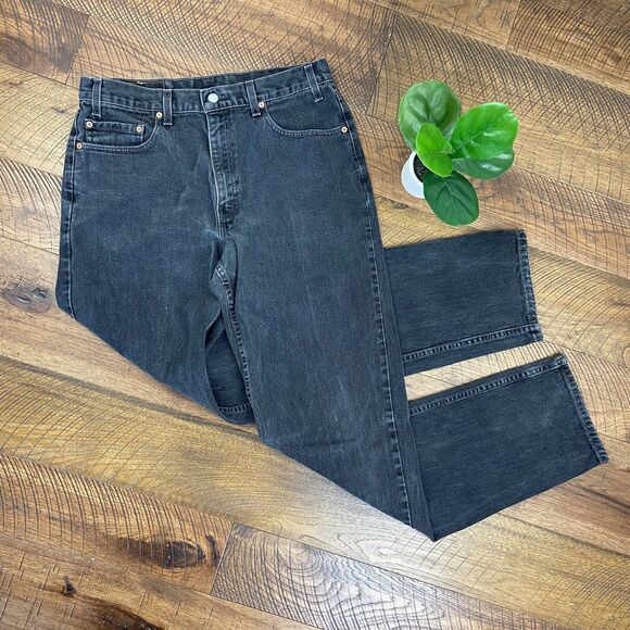 VINTAGE Levi 550 high rise black jeans - Picture 2 of 6